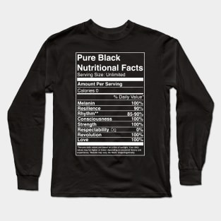 Pure Black Long Sleeve T-Shirt